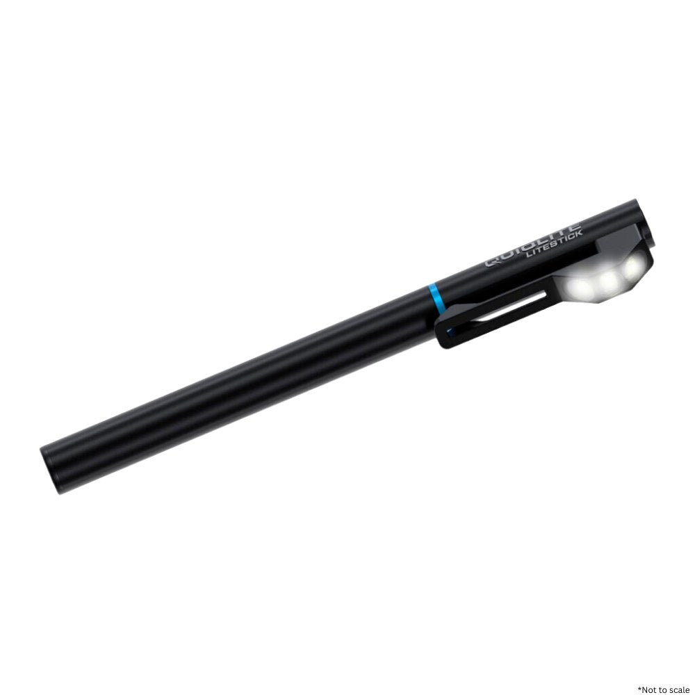 QuiqLite LiteStick Hands-Free Clip-On LED Pocket Light - White, Red/White, or Code 3 Red/White/Blue - Red/White